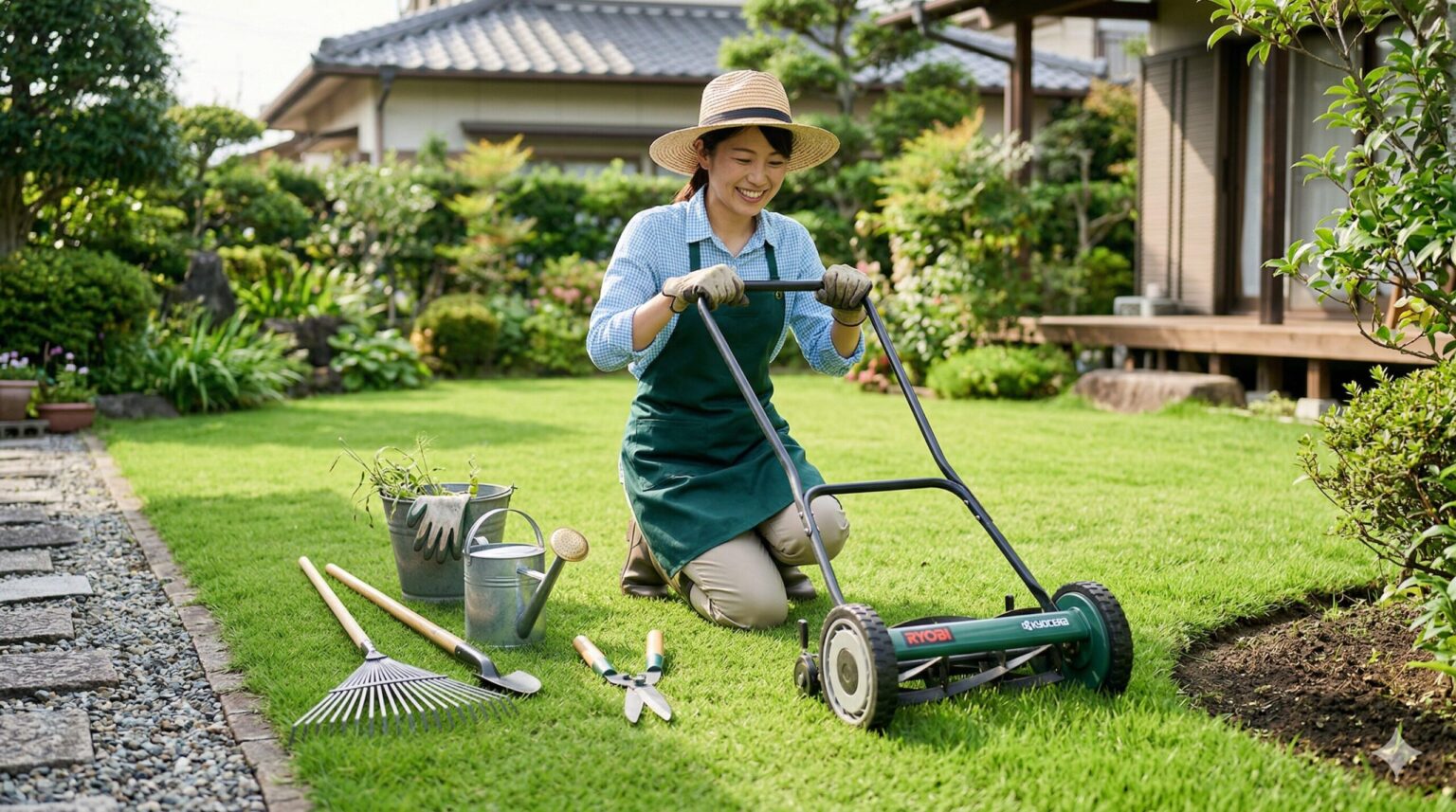 芝生の手入れ道具は何が必要?選び方と使い方を分かりやすく解説|庭ASOBI